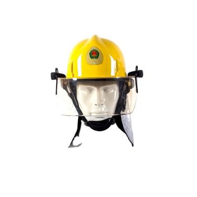 China Kaen personal safety equipment protective fire fighting yellow en443 helmet for fireman for sale