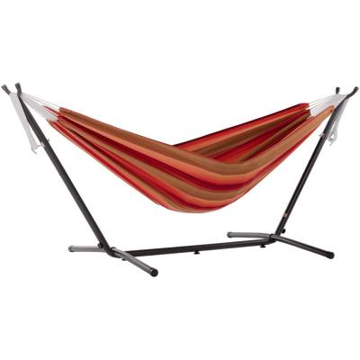 China Convenient Portable Macrame Hammock Free Standing Folding Hammock With Metal Standing for sale