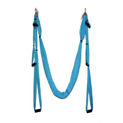 China Body Exercises Nylon Aerial Yoga Hammock Portable Swing Fitness Double Aerial Yoga Swing for sale