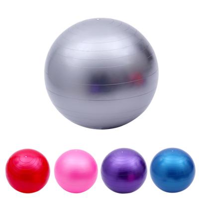 China Eco-friendly Gym Home Use Equipment Anti Slip Fitness Equipment 65cm PVC Yoga Ball Massage Ball Application for sale