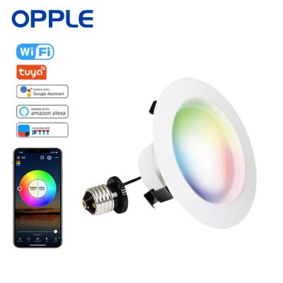 China Modern Life OPPLE Smart RGB LED Downlight RGBCW Dimmable Projector 11W Wifi Remote Control Smart Smart Home Ceiling Light APP for sale