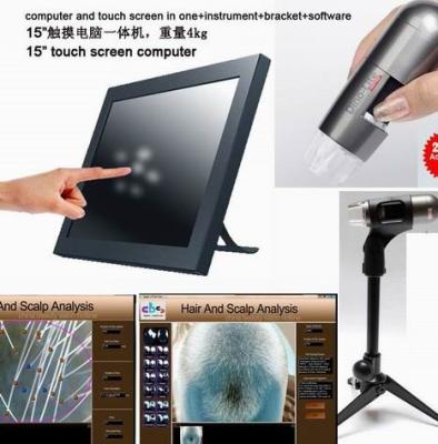 China Hair Analyzer Machine to do identification of hair loss levels, detection of scalp toxin for sale