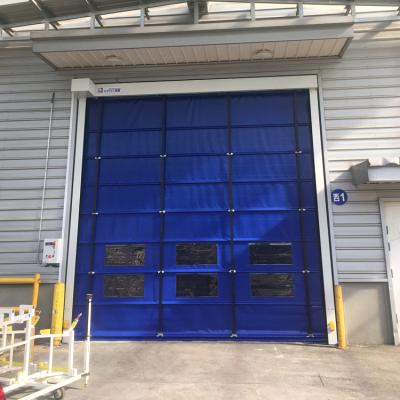 China Modern Efficient Wind-resistant Industrial Stacking Door for sale