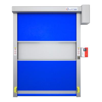 China Quick Open Rolled PVC Quick Door Plastic Swipe Channel High-speed Rolled Door for sale