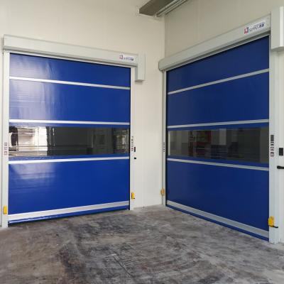 China Factory Transport Modern Workshop Transparent High Speed ​​Roller Shutter Door With Induction Loop for sale