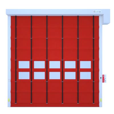 China Fast Open Fast Fast Industrial Warehouse Fold Up Door / High Speed ​​Stacking Curtain Stacking Fast Door for sale