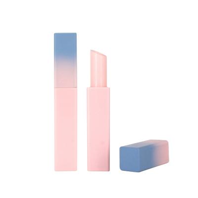 China Manufacturer Custom Gradient Color Square Slim Cosmetic Packaging Magnetic Lipstick Case for sale