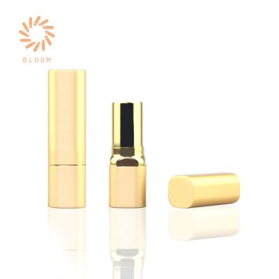 China Trendy Tubes of Matte Gold Aluminum Shell Lipstick for sale