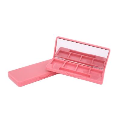 China Recycled Materials 4 Colors Empty Makeup Eyeshadow Palette Custom Eyeshadow Case for sale