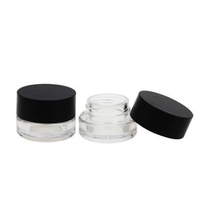 China Classic Custom Fashion Logo 5g Round Bling Powder Eyeshadow Eyebrow Gel Empty Plastic Loose Packaging for sale