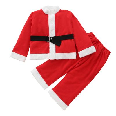 China Wholesale Casual Christmas Party Suit Wholesale Children's Red Long Sleeve Santa Party Suits Unisex Autumn Pants for sale