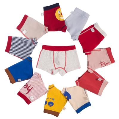 China High Quality Children's Breathable Underwear Combed Cotton Boys Boxer Shorts Baby Kids Boxer Shorts for sale