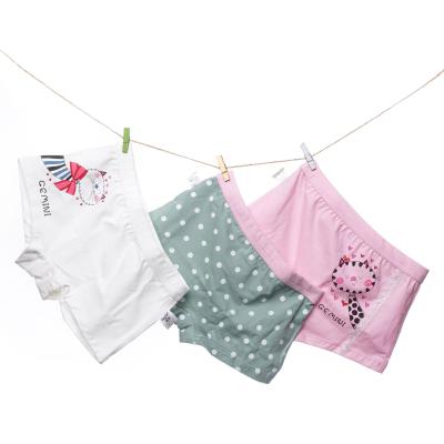 China High Quality Cartoon Cotton Baby Girls Underwear Cute Breathable Boxer Panties Girls Underwear for sale