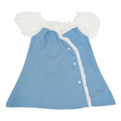 China Fashion skirt baby summer casual dress summer washable children's denim dress girls Korean version for sale