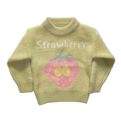 China Factory direct anti-shrink girls sweaters girls springs/falls round neck tops baby long sleeve sweaters for sale