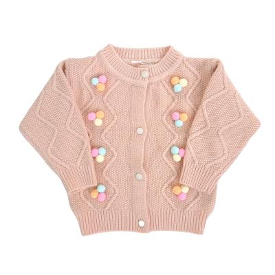 China Autumn New Korean Style Baby Jacket Children's Sweater Baby Girl Sweater Anti-Shrink Style Knitted Cardigan for sale