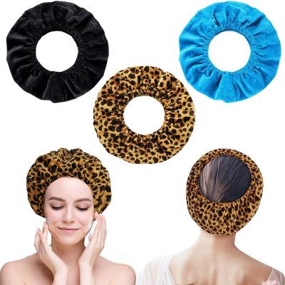 China Custom Logo Stretch Terry Cloth Elastic Microfiber Soft Towel Plush Makeup Face Wash Facial Headband Spa Headband Soft Towel for Women for sale