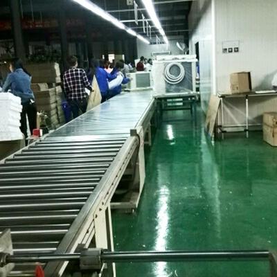 China 380V Outdoor Unit Air Conditioner Assembly Line With Galvanized Steel Pipe Fit for sale