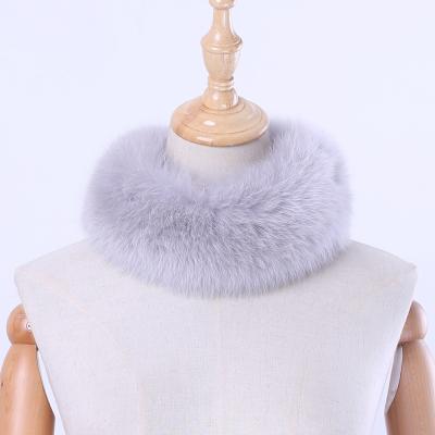 China Fashion.Elegant Winter Women's Winter Real Fox Snood Ring Scarf Girl Neckchief Muffler Fur Scarf Fox Warm Natural Fur Neck Lovely for sale