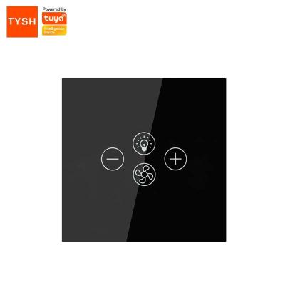 China Timer Function For Ceiling Fan/Share Function With Your TYSH Family Members Real Time Status Shows Wifi Control Switch Panel Fan Glass Control Switch for sale