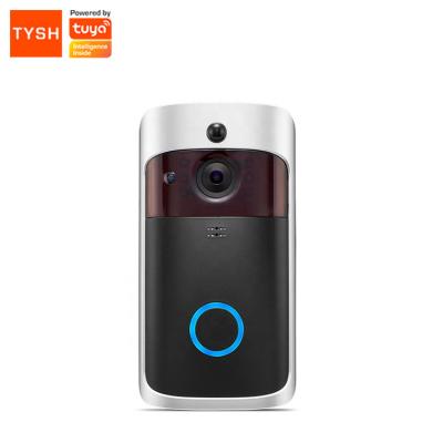 China TYSH 2022 New V5 WiFi Wireless Doorbell Contemporary Video Doorbell Intercom TYSH 2022 IR Security Camera Alarm Night Vision Smart Wireless Phone Door Bell for sale