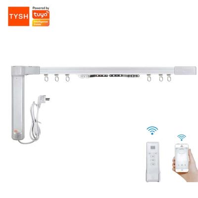 China Morden TYSH Zigbee Smart WiFi Curtain Motor Control Touch Wall Switch Tuya Smart Living Electric Motorized Curtains System for sale