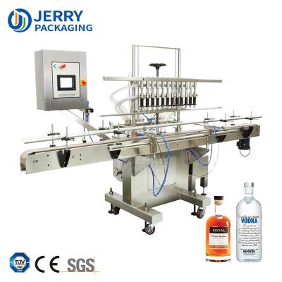 China Full Automatic Liquid Wine Juice Bottle Overflow Filling Machine Food Filler Water Vodka Vinegar Soy Sauce for sale