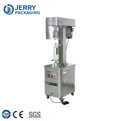 China Semi Automatic Food China Manual Ropp Wine Food Olive Oil Glass Bottle Aluminum Cap Sealing Capping Machine for sale