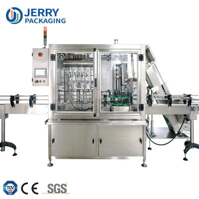 China Factory Direct Price Food Automatic Yogurt Milk Food Juice Jam Sauce Cream Paste Liquid Bottle Filling Capping 2 in 1 Machine for sale