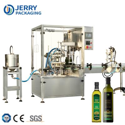 China Glass Bottle Automatic Liquid Jar Juice Jam Wine Sauce Cream Paste Filling Capping Capping Line Machine Nitrogen Machine for sale