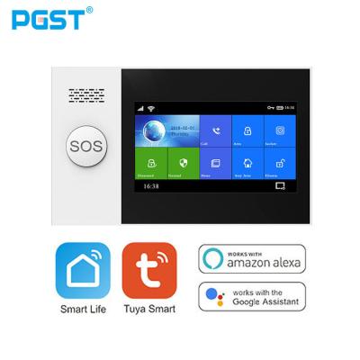 China PGST PG-107 Tuya Smartlife App Anti Theft Smart Home GSM 3G WIFI Security Alarm System Kit 160*98*19mm (WxHxT) for sale