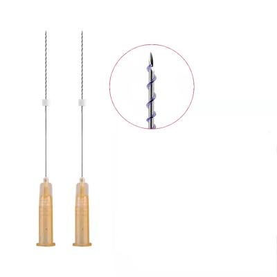 China Factory Direct Skin Lift Beauty Salon Tightening Sharp Needle 26G 38mm Forehead Screw Pdo Thread for sale