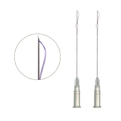 China Beauty Salon Korea 26g 50mm Double Pointed Needle Mono Pdo Thread For Filling for sale