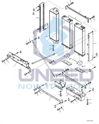 China Aluminum Aluminum Radiator 17A-03-41112 for D155AX-6 D155A-6R Bulldozer for sale