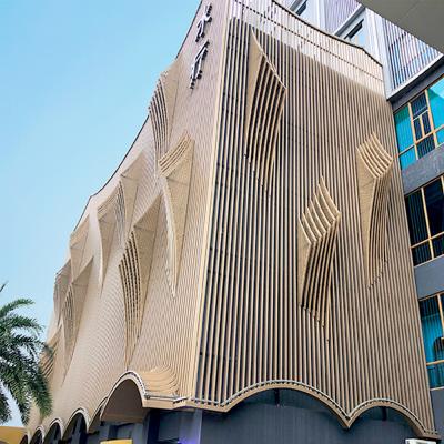 China Contemporary Rich Color Decorative Aluminum Perforated Wall Facade Panels for sale