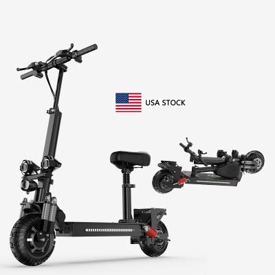 China Best Selling Unisex Drop Shipping 49km/h 10 Inch Off Road Tire 2000W 20AH Electric Scooter Long Range Fold E-Scooter for sale