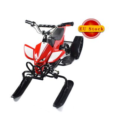 China Traveling EU warehouse winter sports 750w snowmobiles snow mobile vehicle electric snow scooter for kids for sale