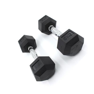 China 2021 Hot Selling High Quality Hex Dumbbell Weightlifting Amazon Hexagon Coated Dumbbells for sale