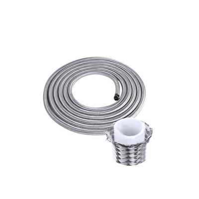 China BJR Oil Performance Parts AN6 AN10 Stainless Steel PTFE Braided Fuel Hose Line for sale