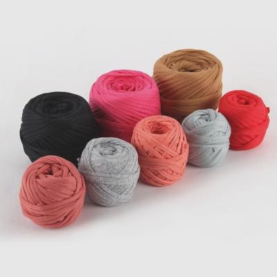 China Good Quality Recycled T-shirt Yarn Cotton Fabric Yarn T-shirt Yarn Hand Knitting Crocheting for sale