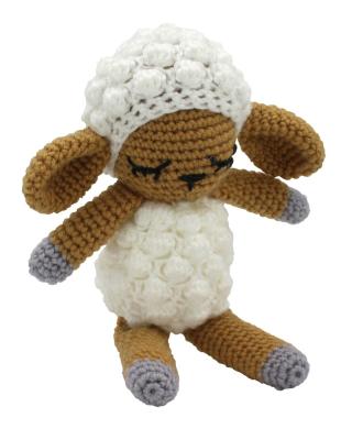 China All Over The World Cute Sheep Animal Gift Hand Knitting Toy For Kids for sale