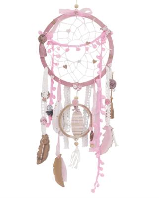 China Worldwide Customization Hot Wall Hanging Home Decor DIY Craft Supplies Hand Knitting Handmade Dream Catcher Toy Feathers for sale