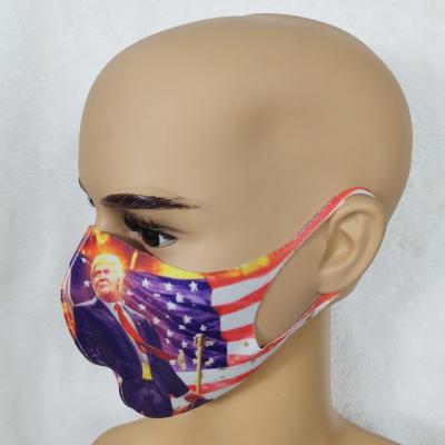 China Fashion Artificial Custom Made Printed Sublimated Knit Masker Printed Masker Reusabale Face Masker for sale