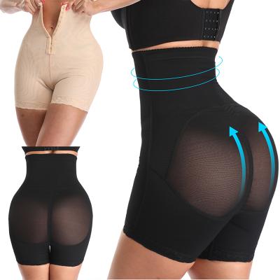 China NANBIN Antibacterial Wholesale Lace High Waisted Plus Size Shaper Trainer Tummy Women Panties Hip Enhancer Butt Lifter for sale