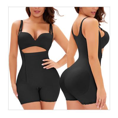 China NANBIN Antibacterial Plus Size Side Zipper Tummy Control Bodysuit Fullbody Compression Corset Butt Lifter Shapewear For Lady for sale