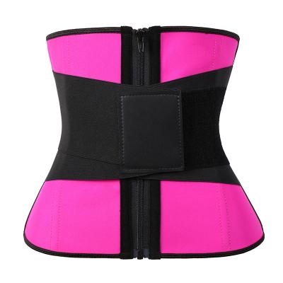 China NANBIN Shaper 9 Steel Boned Antibacterial Tummy Control Corset Latex Waist Trainer With Straps for sale