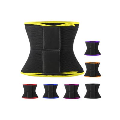 China NANBIN Antibacterial Black Neoprene Double Trimmer Belt Breathable Slimming Corset Sweat Waist Trainer Women for sale