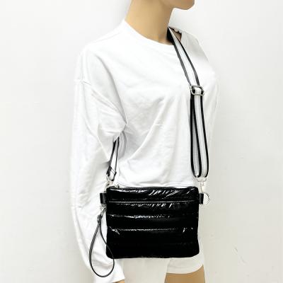 China NEW FASHION STRIPPER BELT BAG TRENDY LIGHT MESSENGER nylon CROSSOVER BAG - BODY SHOULDER BAG for sale