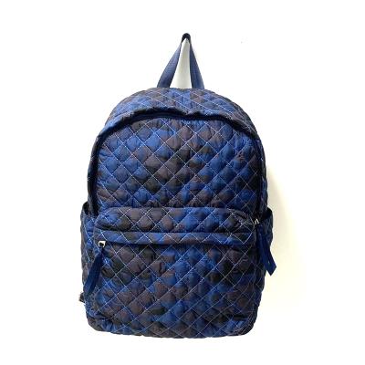 China Fashion Waterproof High Quality Quilted Nylon Ladies Backpack Lightweight Nylon Cotton Quilted Backpack for sale