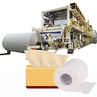 China Home 2 Lines Corrugated Automatic Napkin Tissue Paper / Facial Tissue Making Machine for sale